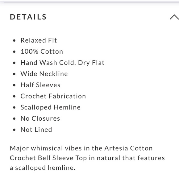 VICI Artesia Crochet Top NWT - Picture 8 of 10